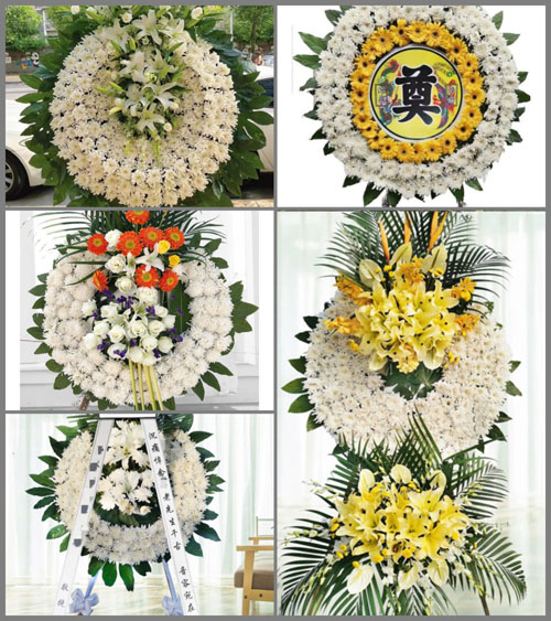 安徽阜阳市临泉县黄岭镇彭寨村花圈速递